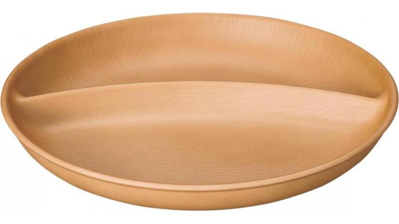 【396ポイント還元中】NH home 木目ワンプレート(ナチュラル)