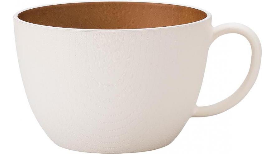 【297ポイント還元中】issoecco 木目カップ(ホワイト)