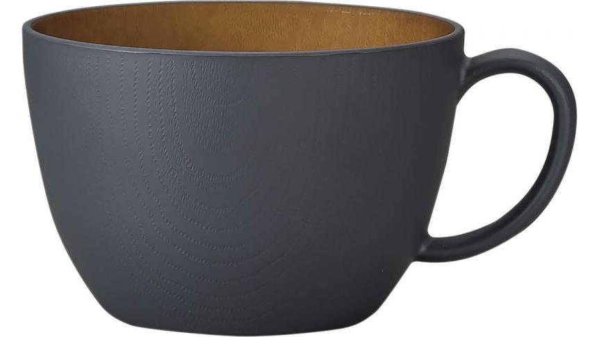 【297ポイント還元中】issoecco 木目カップ(グレー)