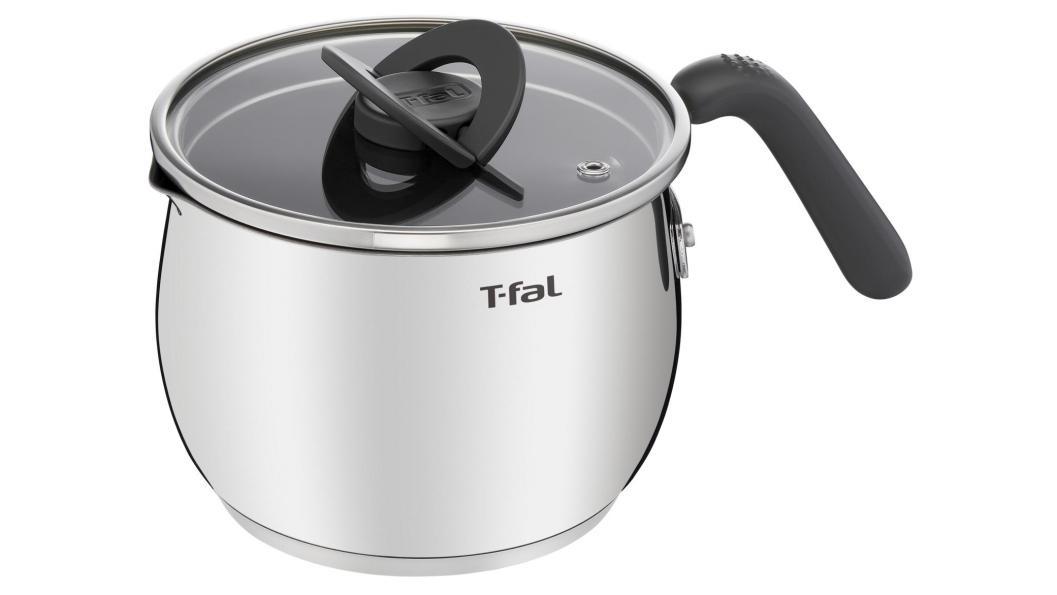 【1074ポイント還元中】ティファールオプティスペースIH ステンレス マルチポット チャコールグレー 16cm