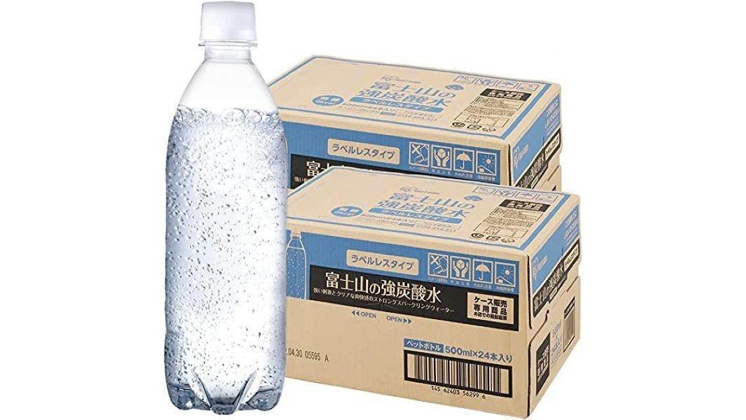 【984ポイント還元中】富士山の強炭酸水500ml×48本 ラベルレス