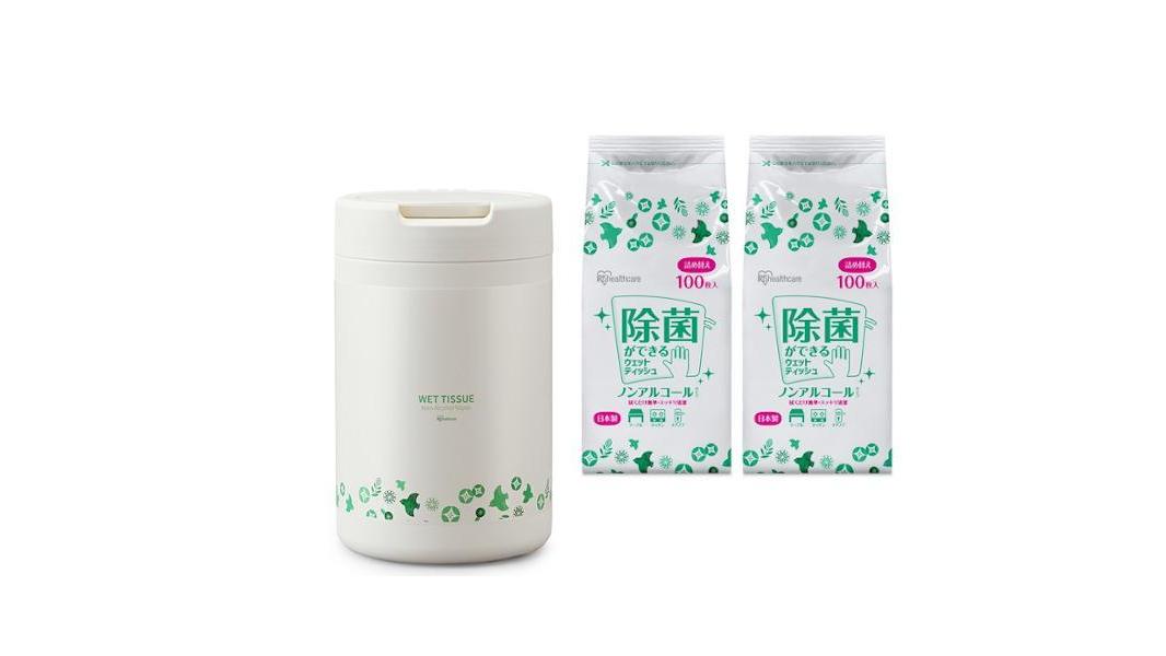 【444ポイント還元中】ウェットティッシュ ノンアルコール 本体 WTB-100N +詰め替え2個セット WTT-100N