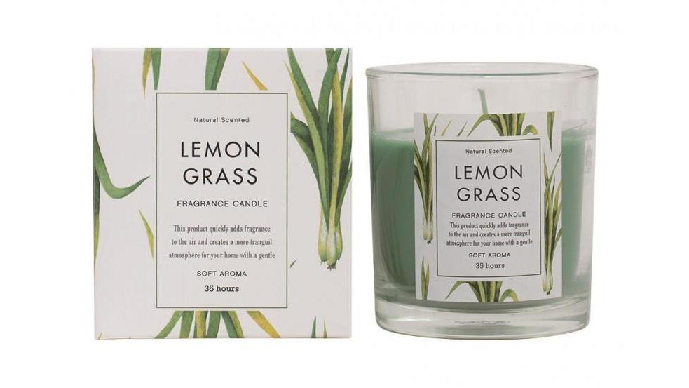【561ポイント還元中】グラス入りキャンドル/レモングラス